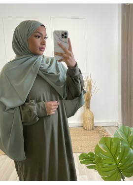 Hijab soie de medine - jade...