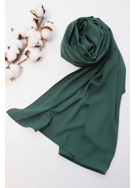 medina silk hijab - Dark green