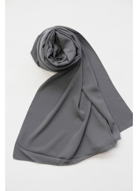 medina silk hijab - dark gray