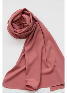 medina silk hijab - Wood rose