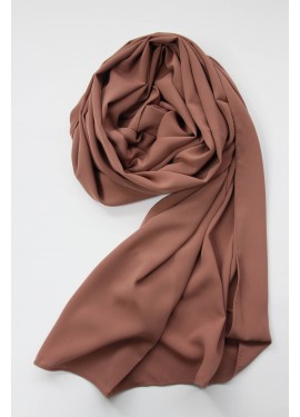 medina silk hijab - Hazelnut