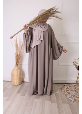Jazz abaya NISSA - Taupe