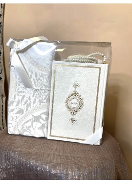 Rainbow Quran Box - White