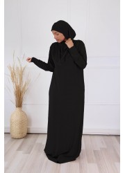 Robe prière à enfiler jersey - Noir