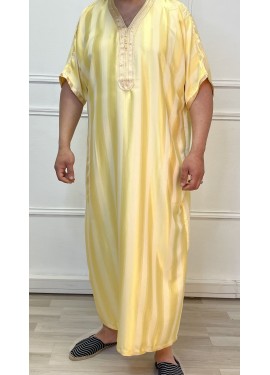 Men's striped djellaba -...