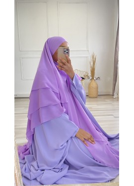 Khimar Cuty muslin - purple