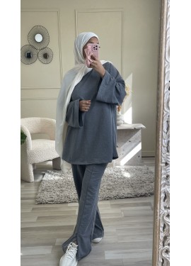 Jersey-Set - Grau meliert