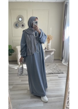 Sporty dress - Heather gray
