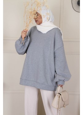 Puff sleeve sweatshirt - Grey