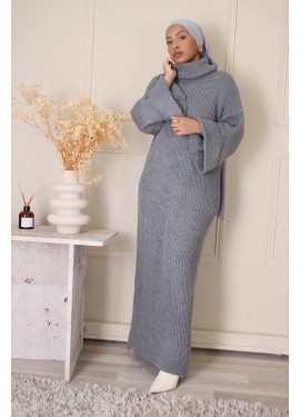 Flared sleeve dress - Grey