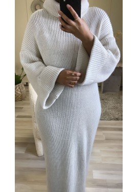 Flared sleeve dress - Beige