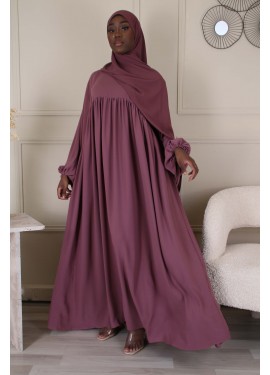 abaya Medine - Plum