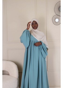 abaya Medine - blue Duck