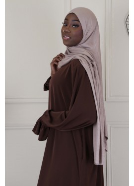 Hijab jersey coton - Taupe