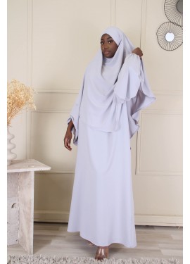 Abaya khimar AFIFA - Pearl...