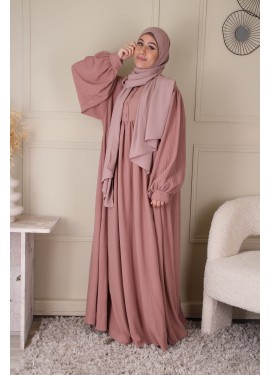 Abaya Sajida -  Old pink