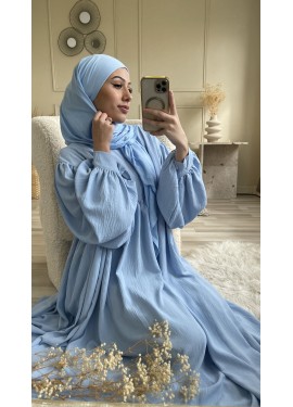 Abaya Sajida - Sky blue