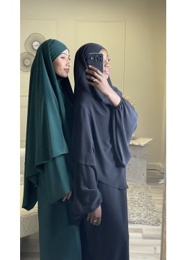 Abaya khimar AFIFA - Black