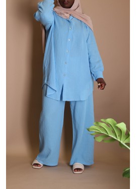Cotton gauze set - Blue