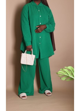 Cotton gauze set - Emerald...