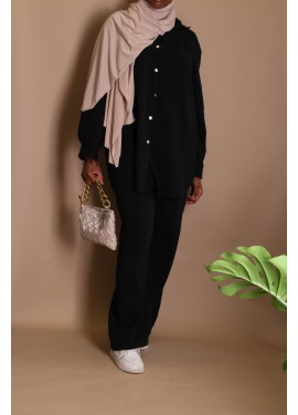 Cotton gauze set - Black