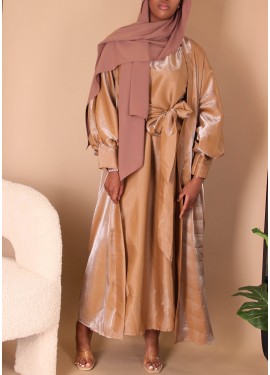 Organza Tie Set -Camel