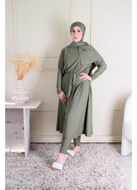 Long Tunic Burkini - Kaki