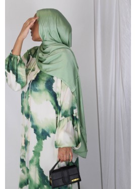 Hijab satiné - Vert Island