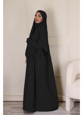 Abaya khimar multazima - Noir