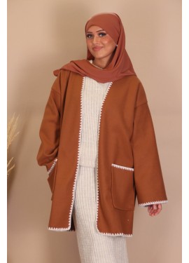 Loose jacket - Terracotta