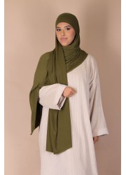 Hijab à nouer jersey premium - vert olive