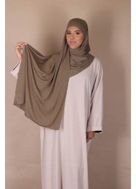 hijab jersey to tie - Taupe