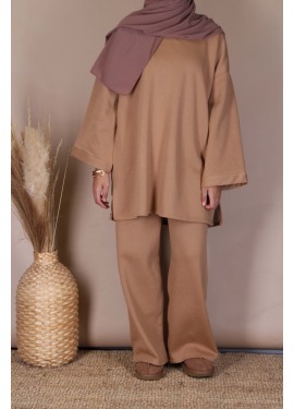 fleece set - Camel