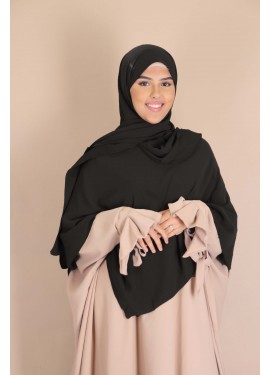 Malaysischer Hijab - Schwarz