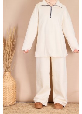 Thick zip set - Beige