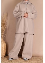 Fleece set - taupe