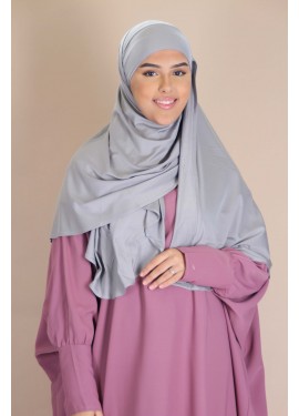 Short tie hijab - grey
