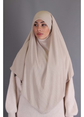 Khimar pull-on ribbed...