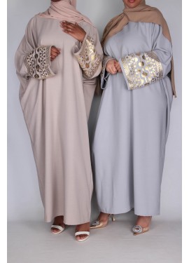 Abaya arabesque Taupe