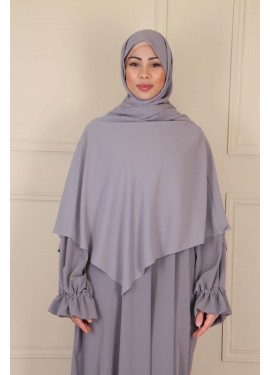 Hijab Malaisien - Gris foncé