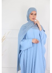 Hijab croisée à enfiler - Jean blue