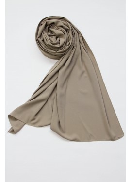 medina silk hijab - Iced brown