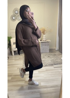 Oversized sweater - Brown
